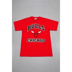 Vintage Chicago Bulls T Shirt Mens Large Lee Sport Red NBA Logo Y2K Tee
